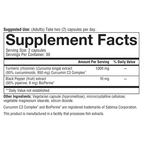Foto 6 pulgar | Suplemento Youtheory Con Cúrcuma Y Curcumina Con Bioperine 60 Cápsulas - Venta Internacional.