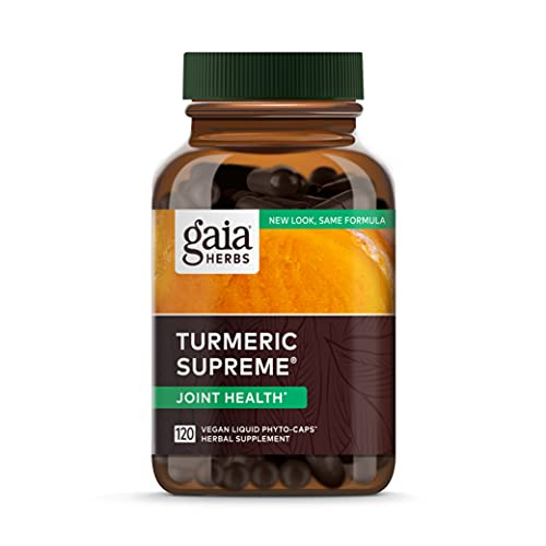 Suplemento Gaia Herbs Turmeric Supreme Joint 120 Cápsulas Veganas - Venta Internacional.