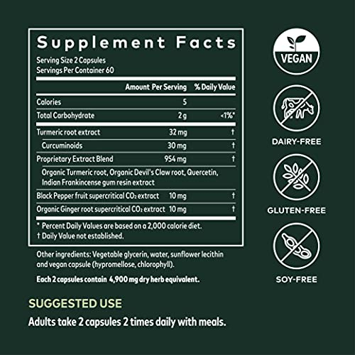Foto 6 pulgar | Suplemento Gaia Herbs Turmeric Supreme Joint 120 Cápsulas Veganas - Venta Internacional.