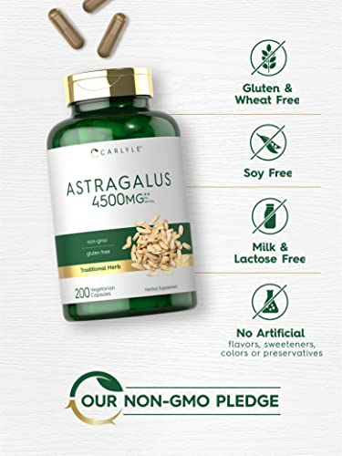 Foto 5 pulgar | Suplemento Carlyle En Cápsulas De Raíz De Astrágalo, 4500 Mg, 200 Unidades - Venta Internacional.
