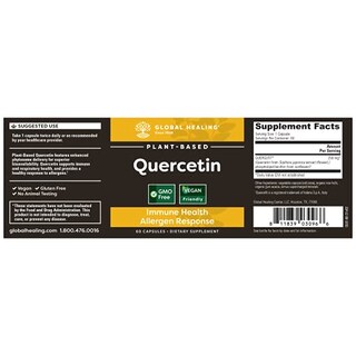Foto 2 | Suplemento Global Healing Quercetin, 500 Mg, 60 Cápsulas (2 Unidades) - Venta Internacional.