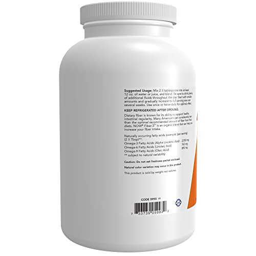 Foto 4 pulgar | Supplement Now Fiber-3, Harina Orgánica De Lino Dorado, 454 G - Venta Internacional.