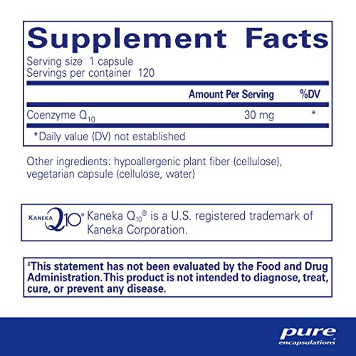Foto 3 pulgar | Suplemento De Coenzima Q10 De Pure Encapsulations 30 Mg Con 120 Cápsulas - Venta Internacional.
