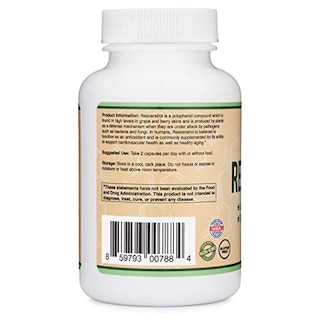Foto 3 | Suplemento Double Wood Resveratrol 500 Mg 120 Cápsulas - Venta Internacional.