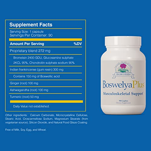 Foto 6 pulgar | Suplemento Ayush Herbs Boswelya Plus Joint Support 90 Comprimidos - Venta Internacional.