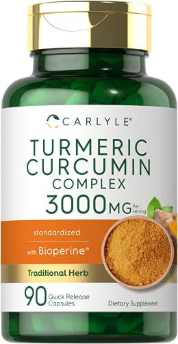 Foto 2 pulgar | Suplemento De Cúrcuma Carlyle, Curcumina, 3000 Mg, 90 Cápsulas - Venta Internacional.