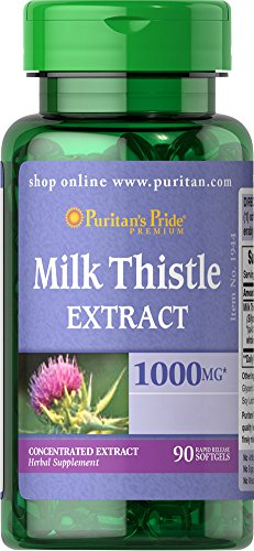 Foto 2 pulgar | Suplemento Puritan's Pride Milk Thistle 90 Cápsulas - Venta Internacional.