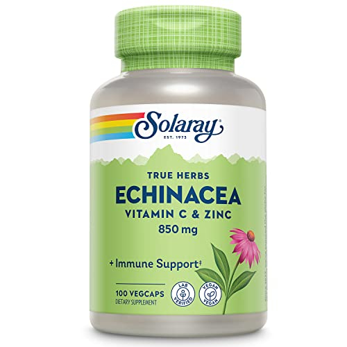 Foto 2 pulgar | Suplemento Solaray, Equinácea, Vitamina C Y Zinc, 850 Mg, 100 Vegc - Venta Internacional.