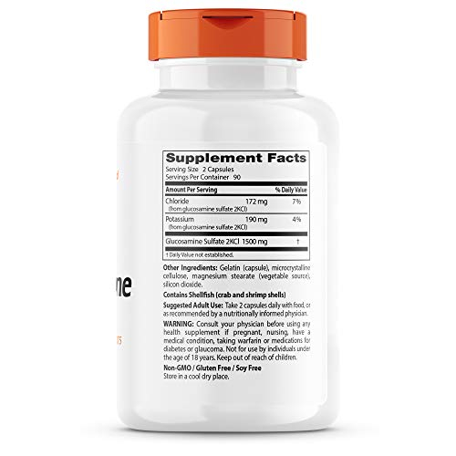 Foto 3 pulgar | Sulfato De Glucosamina Supplement Doctor's Best, 750 Mg, 180 Tabletas - Venta Internacional.