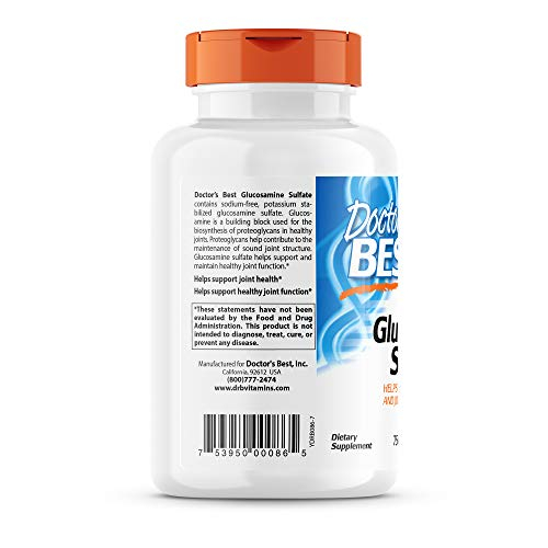 Foto 4 pulgar | Sulfato De Glucosamina Supplement Doctor's Best, 750 Mg, 180 Tabletas - Venta Internacional.