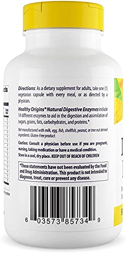 Foto 4 pulgar | Enzimas Digestivas Healthy Origins De Amplio Espectro, 90 Cápsulas - Venta Internacional.