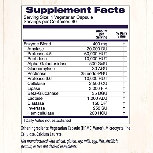 Foto 6 pulgar | Enzimas Digestivas Healthy Origins De Amplio Espectro, 90 Cápsulas - Venta Internacional.