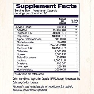 Foto 5 | Enzimas Digestivas Healthy Origins De Amplio Espectro, 90 Cápsulas - Venta Internacional.