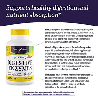Foto 7 | Enzimas Digestivas Healthy Origins De Amplio Espectro, 90 Cápsulas - Venta Internacional.
