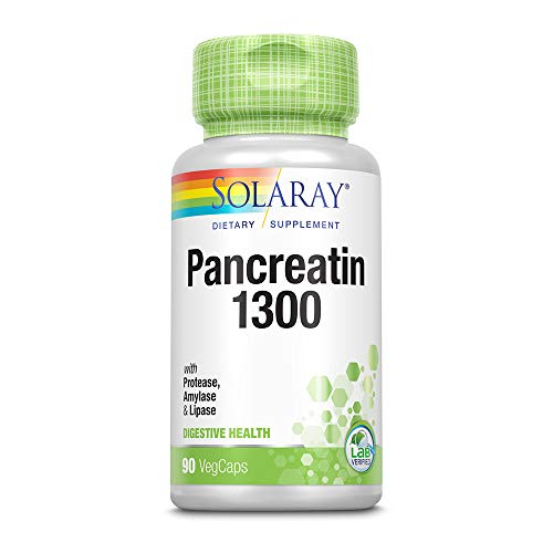 Foto 1 | Suplemento Solaray Pancreatin 1300 Con 90 Cápsulas Vegetales De Papaya - Venta Internacional.