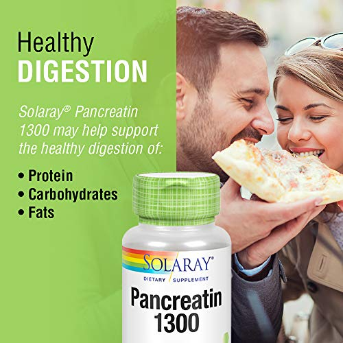 Foto 4 pulgar | Suplemento Solaray Pancreatin 1300 Con 90 Cápsulas Vegetales De Papaya - Venta Internacional.