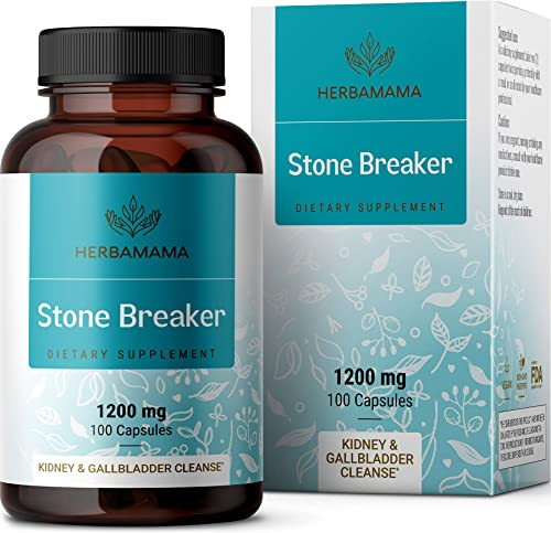 Foto 2 pulgar | Suplemento Herbamama Stone Breaker Chanca Piedra 1200 Mg 100  - Venta Internacional.
