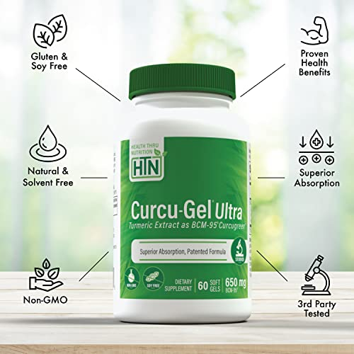 Foto 4 pulgar | Suplemento Health Thru Nutrition Curcu-gel 650 Mg Bcm-95  - Venta Internacional.