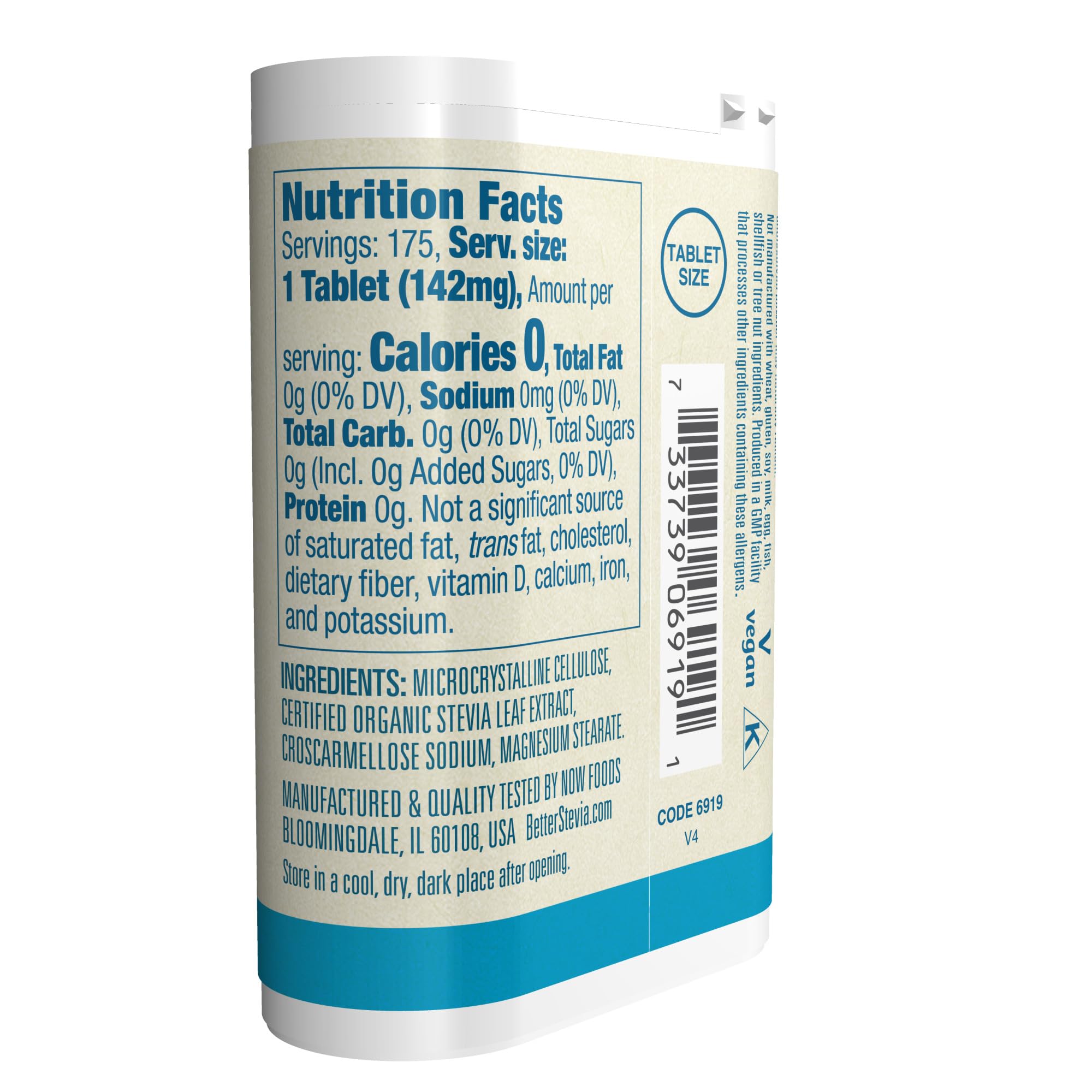 Foto 3 pulgar | Sweetener Now Foods Better Stevia Instant Tabs 175 Comprimidos - Venta Internacional.