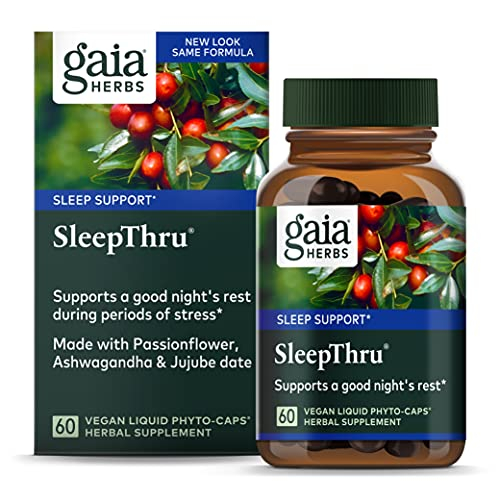 Foto 2 pulgar | Suplemento De Apoyo Para Dormir Gaia Herbs Sleepthru 60 Cápsulas - Venta Internacional.