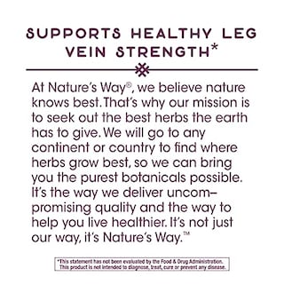 Foto 2 | Suplemento Nature's Way Leg Veins Support 60 Cápsulas Vegetarianas - Venta Internacional.