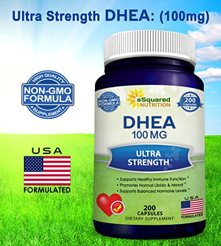 Foto 7 pulgar | Suplemento De Dhea Asquared Nutrition 100 Mg Max Strength 200 Ca - Venta Internacional.