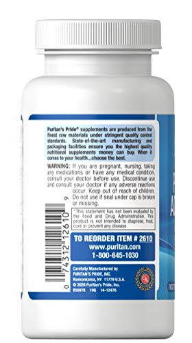 Foto 4 pulgar | Suplemento Acidophilus Probiótico Puritan's Pride 100 Comprimidos - Venta Internacional.