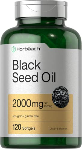 Foto 2 pulgar | Suplemento De Aceite De Semilla Negra Horbäach 2000 Mg 120 Cápsulas De Gelatina Blanda - Venta Internacional.