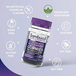 Foto 2 | Complemente Las Gomitas De Saúco Sambucol Con Vitamina C Y Zinc 30 - Venta Internacional.