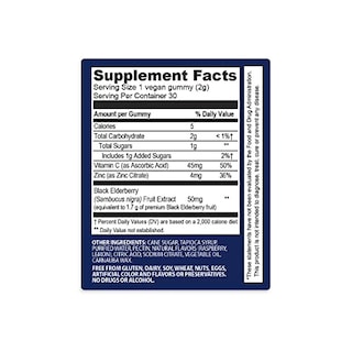 Foto 5 | Complemente Las Gomitas De Saúco Sambucol Con Vitamina C Y Zinc 30 - Venta Internacional.