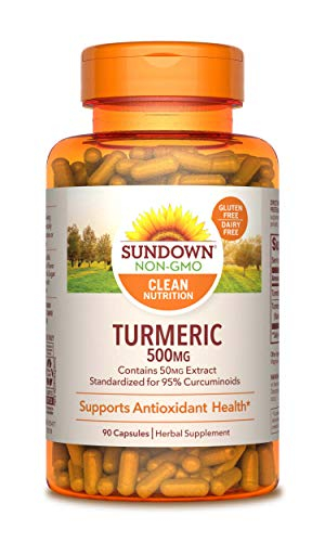 Foto 2 pulgar | Suplementos De Extracto De Cúrcuma Sundown 500 Mg 90 Cápsulas - Venta Internacional.
