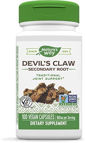 Foto 2 pulgar | Suplemento Nature's Way Devil's Claw Root 100 Cápsulas - Venta Internacional.
