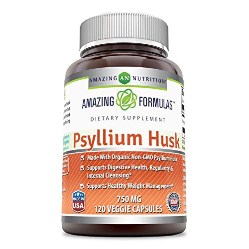 Foto 2 pulgar | Psyllium Husk Amazing Formulas 750 Mg 120 Cápsulas Vegetarianas - Venta Internacional.
