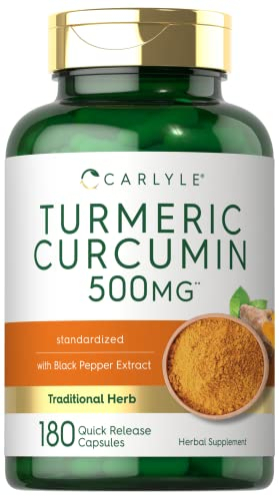 Foto 2 pulgar | Suplemento De Curcumina De Cúrcuma Carlyle 500 Mg 180 Cápsulas - Venta Internacional.