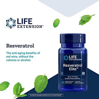 Foto 4 | Suplemento Life Extension Resveratrol Elite 60 Cápsulas - Venta Internacional.