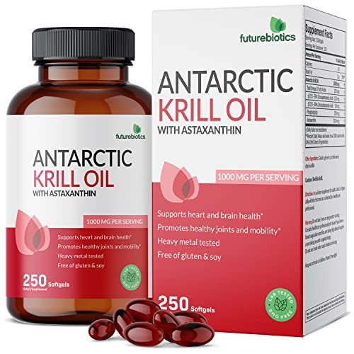 Suplemento De Aceite De Krill Antártico De Futurebiotics, 1000 Mg, 250 G - Venta Internacional.
