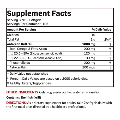 Foto 8 pulgar | Suplemento De Aceite De Krill Antártico De Futurebiotics, 1000 Mg, 250 G - Venta Internacional.