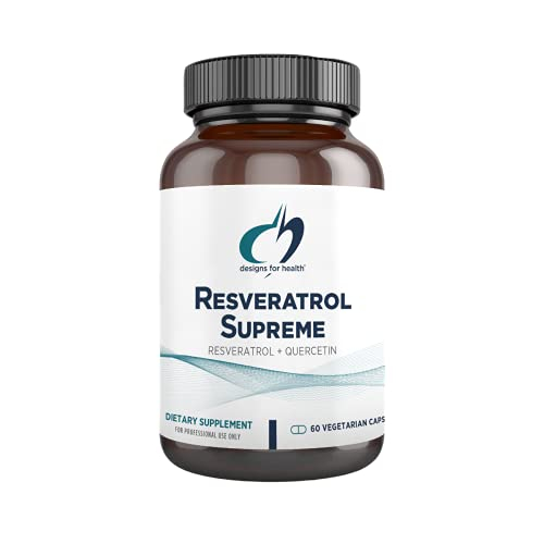 Foto 2 pulgar | Diseños De Suplementos Para La Salud Resveratrol Supreme 60 Cápsulas - Venta Internacional.