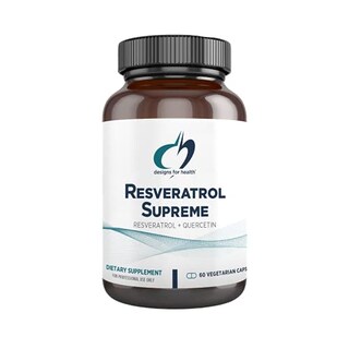 Foto 1 | Diseños De Suplementos Para La Salud Resveratrol Supreme 60 Cápsulas - Venta Internacional.