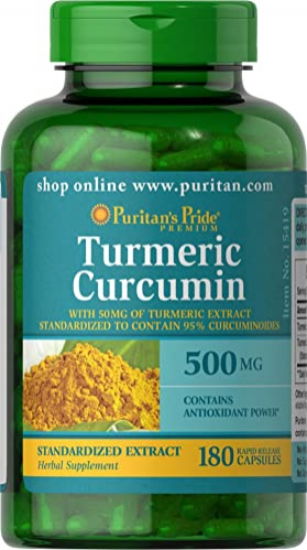 Foto 2 pulgar | Suplemento De Curcumina Puritan's Pride 500 Mg - 180 Cápsulas - Venta Internacional.