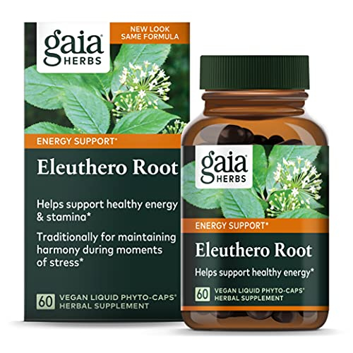 Foto 2 pulgar | Suplemento Gaia Herbs Eleuthero Root Energy 60 Cápsulas Veganas - Venta Internacional.