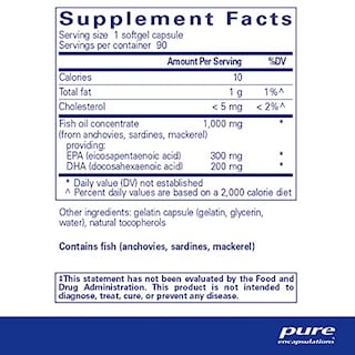 Foto 2 | Suplemento Pure Encapsulations Epa/dha Essentials 90 Cápsulas Blandas - Venta Internacional.