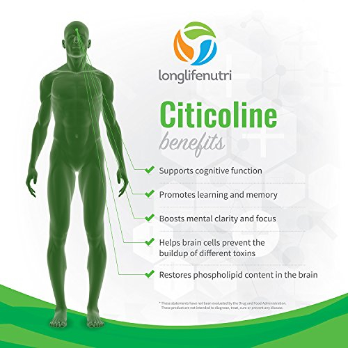 Foto 6 pulgar | Suplemento Longlifenutri Citicolina Cdp 300 Mg X 120 - Venta Internacional.