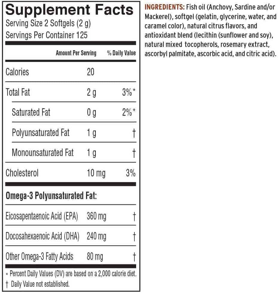Foto 3 pulgar | Suplementos De Aceite De Pescado Omega 3 De Barlean's, 1000 Mg, Cápsula Blanda 250 - Venta Internacional.