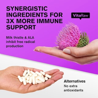 Foto 4 | Suplemento Vitaraw Winner Organic 1000 Mg De Glutatión 120 Cápsulas - Venta Internacional.