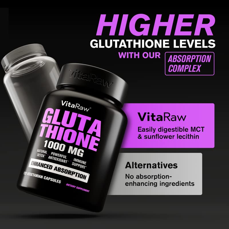 Foto 6 pulgar | Suplemento Vitaraw Winner Organic 1000 Mg De Glutatión 120 Cápsulas - Venta Internacional.