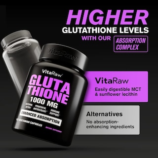 Foto 5 | Suplemento Vitaraw Winner Organic 1000 Mg De Glutatión 120 Cápsulas - Venta Internacional.