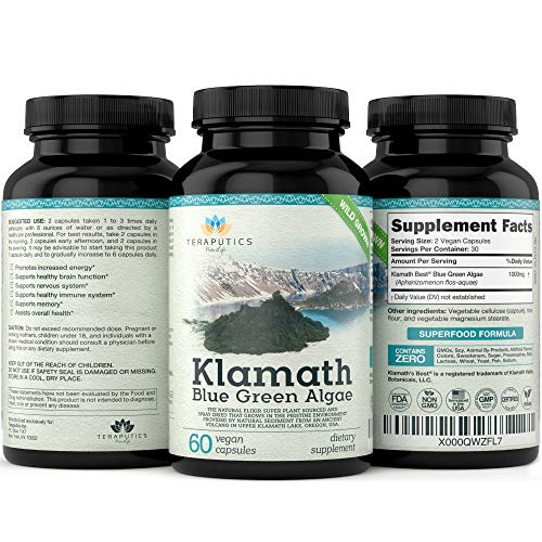 Foto 6 pulgar | Suplemento Teraputics Premium Klamath Blue Green Algae 500 Mg - Venta Internacional.