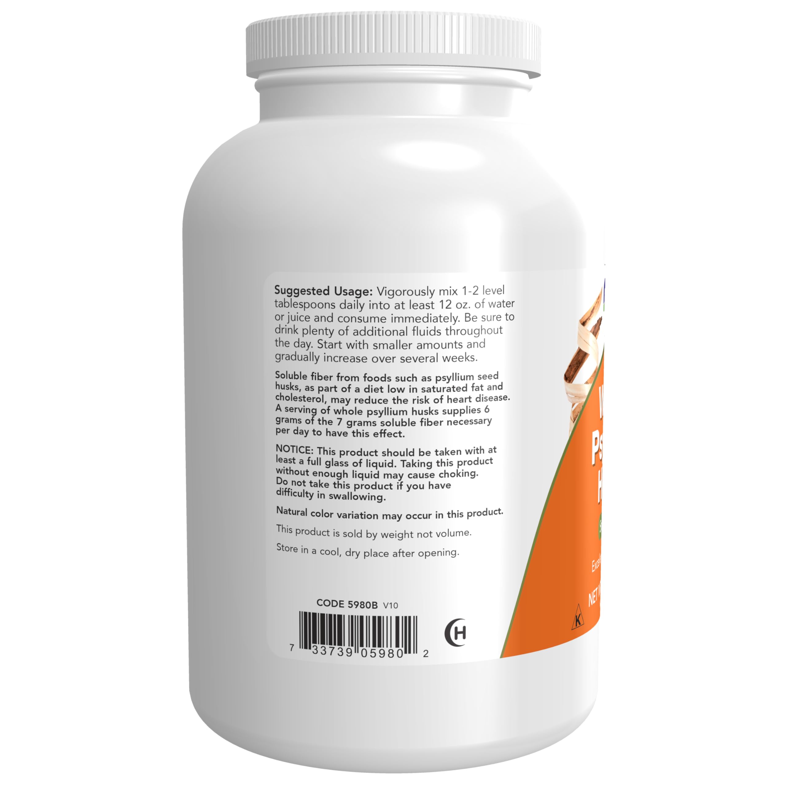 Foto 4 pulgar | Cáscaras De Psilio Enteras Supplement Now, Gránulo, 355 Ml, Sin Ogm - Venta Internacional.