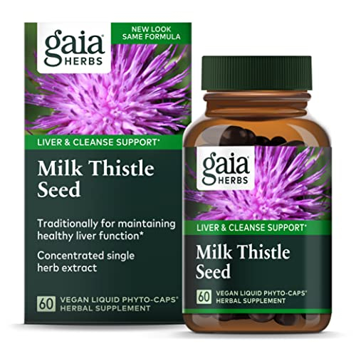 Foto 1 | Suplemento De Extracto De Semilla De Cardo Mariano De Gaia Herbs 60 Cápsulas - Venta Internacional.